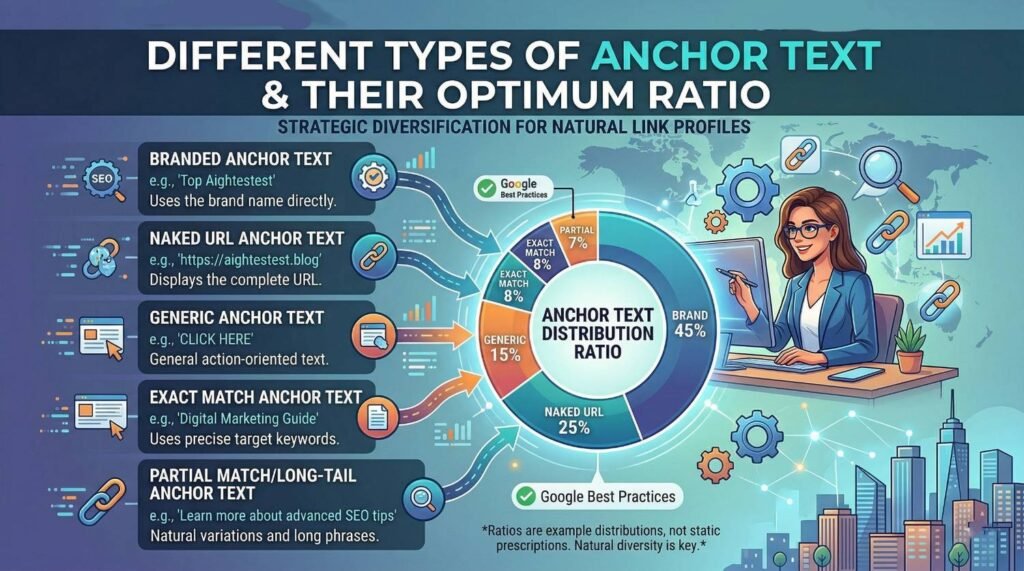 Different Types of Anchor Text & their optimum Ratio