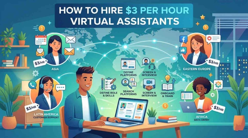 How to Hire $3 per Hour Virtual Assistants